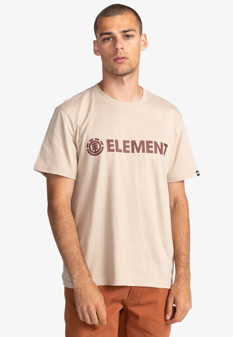 Element BLAZIN T Shirt Imprimé Oxford Tan Homme