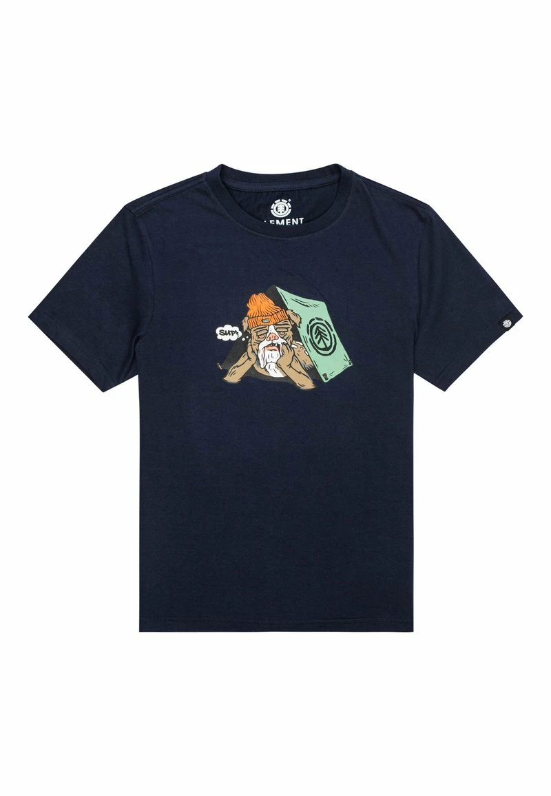 Element Enfant Manches Courtes T Shirt Imprimé Eclipse Navy