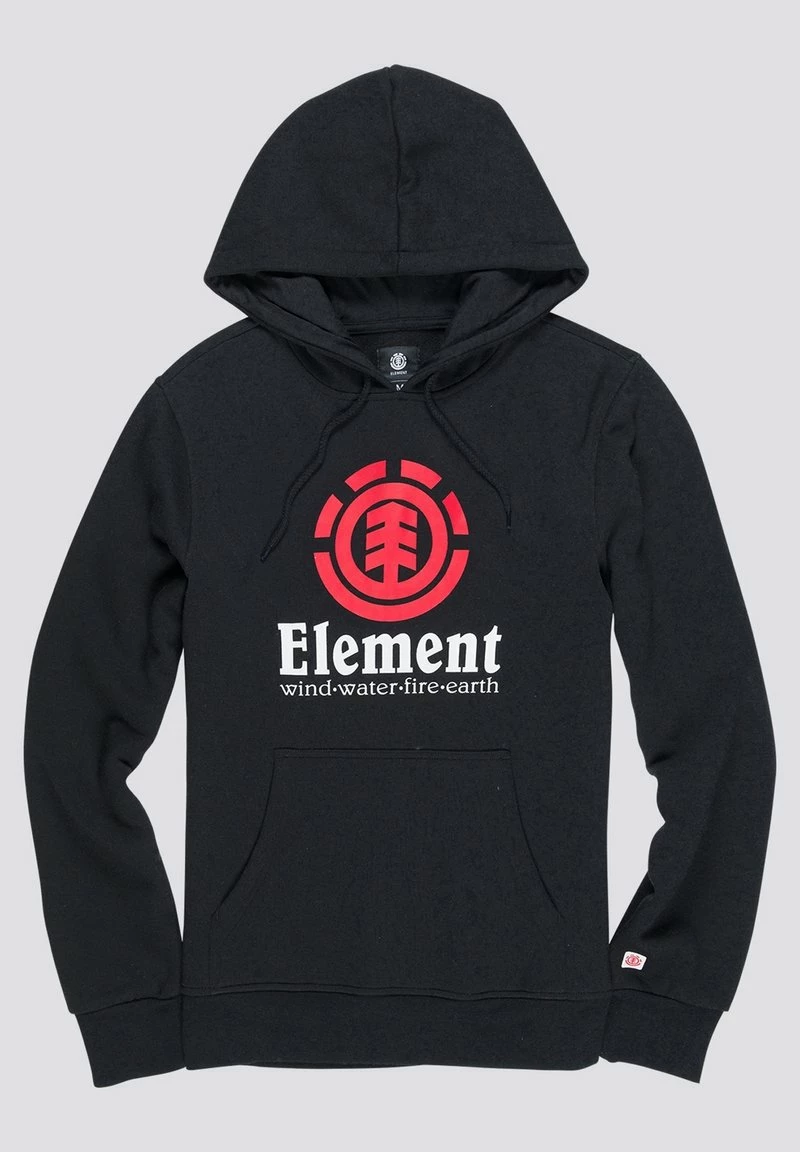 Element VERTICAL HOOD Sweat à Capuche Flint Black Homme