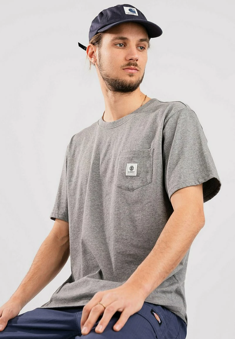Element Homme T Shirt Basique Grey Heather