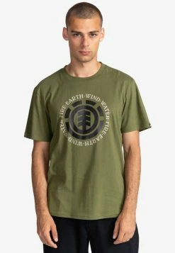 Element Homme T Shirt Imprimé Winter Moss