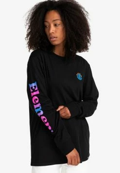 Element KASS T Shirt à Manches Longues Flint Black Homme