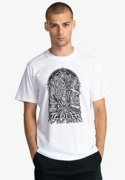 Element MANCHES COURTES HOMME T Shirt Imprimé Optic White