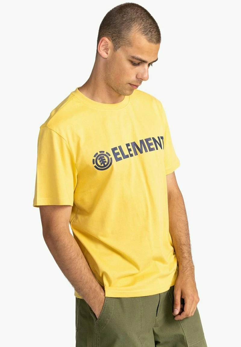 Element BLAZIN T Shirt Imprimé Cream Gold Homme â Image 4