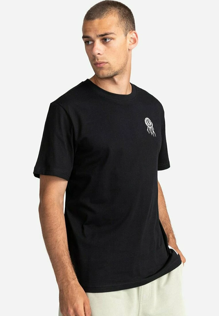 Element BLOOM MANCHES COURTES T Shirt Imprimé Flint Black Homme â Image 5